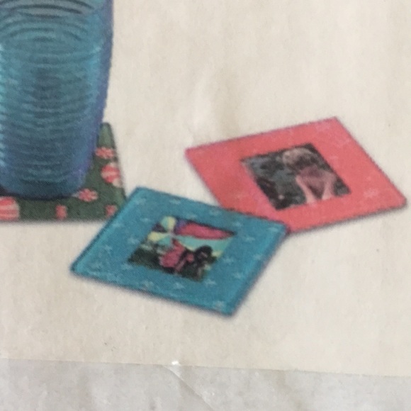 🔥NWT🔥 Set of 4 Photo Frame Coasters New - Picture 5 of 6